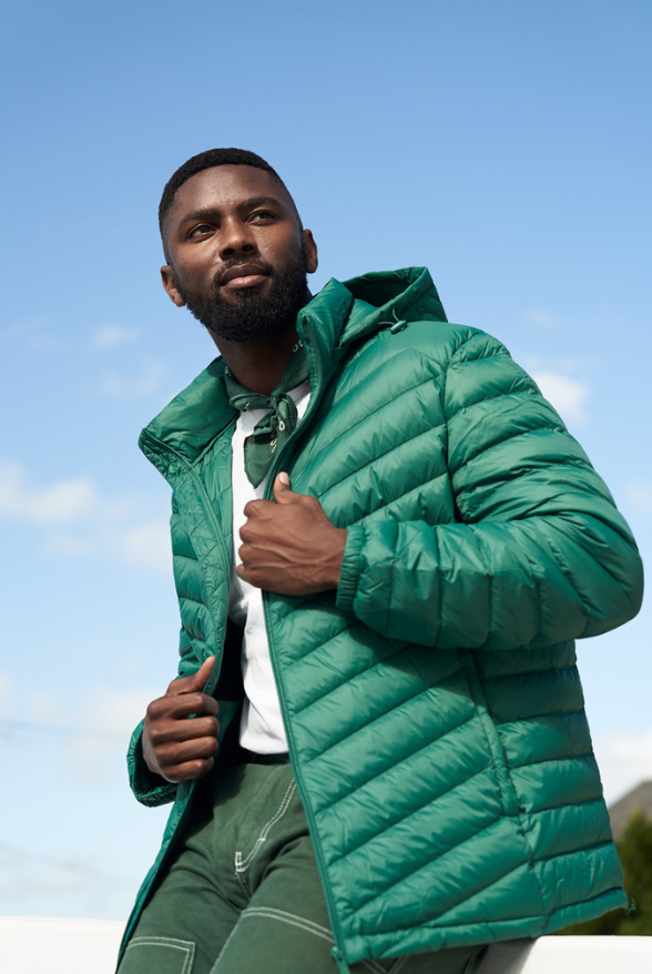 Men’s Game Day Classic Jacket™ in bold green, lightweight puffer jacket designed for casual layering and versatile outerwear in South Africa