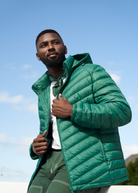 Men’s Game Day Classic Jacket™ in bold green, lightweight puffer jacket designed for casual layering and versatile outerwear in South Africa