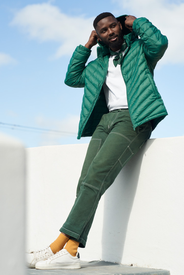 Men’s Game Day Classic Jacket™ in bold green, lightweight puffer jacket designed for casual layering and versatile outerwear in South Africa