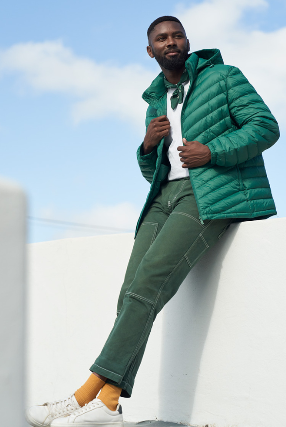 Men’s Game Day Classic Jacket™ in bold green, lightweight puffer jacket designed for casual layering and versatile outerwear in South Africa