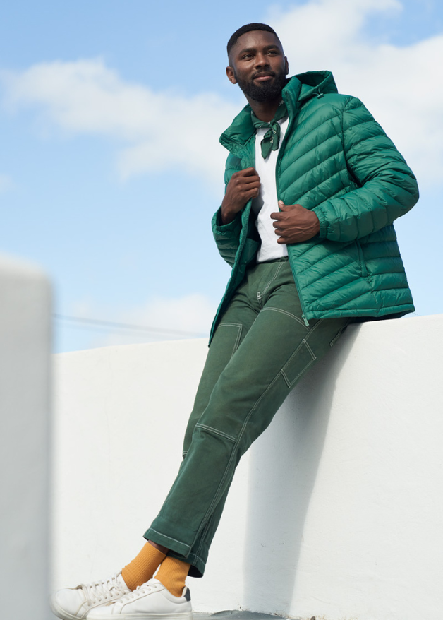 Men’s Game Day Classic Jacket™ in bold green, lightweight puffer jacket designed for casual layering and versatile outerwear in South Africa