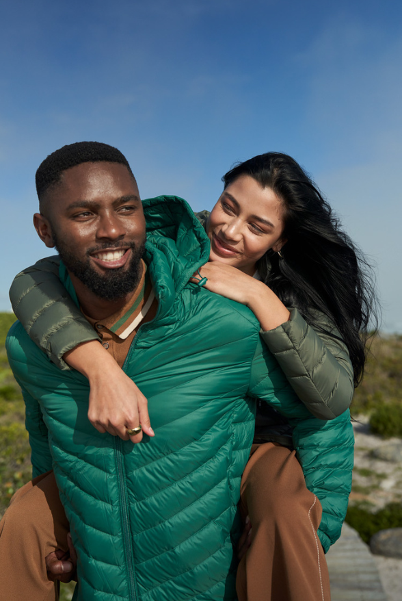 Men’s Game Day Classic Jacket™ in bold green, lightweight puffer jacket designed for casual layering and versatile outerwear in South Africa