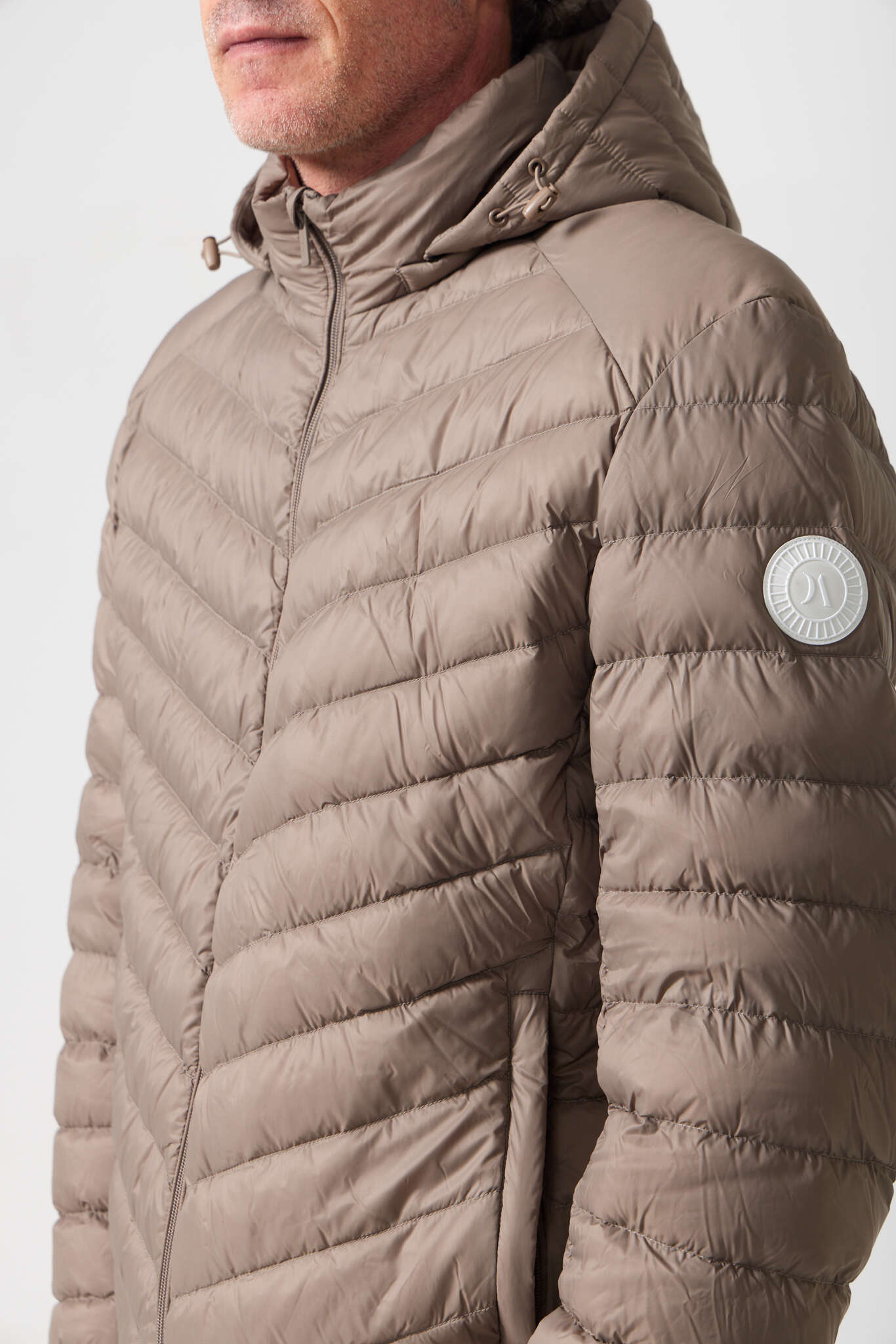 Men’s tan insulated hooded jacket, lightweight and warm for layering during South Africa’s winter — Mens Tan Classic Jacket™