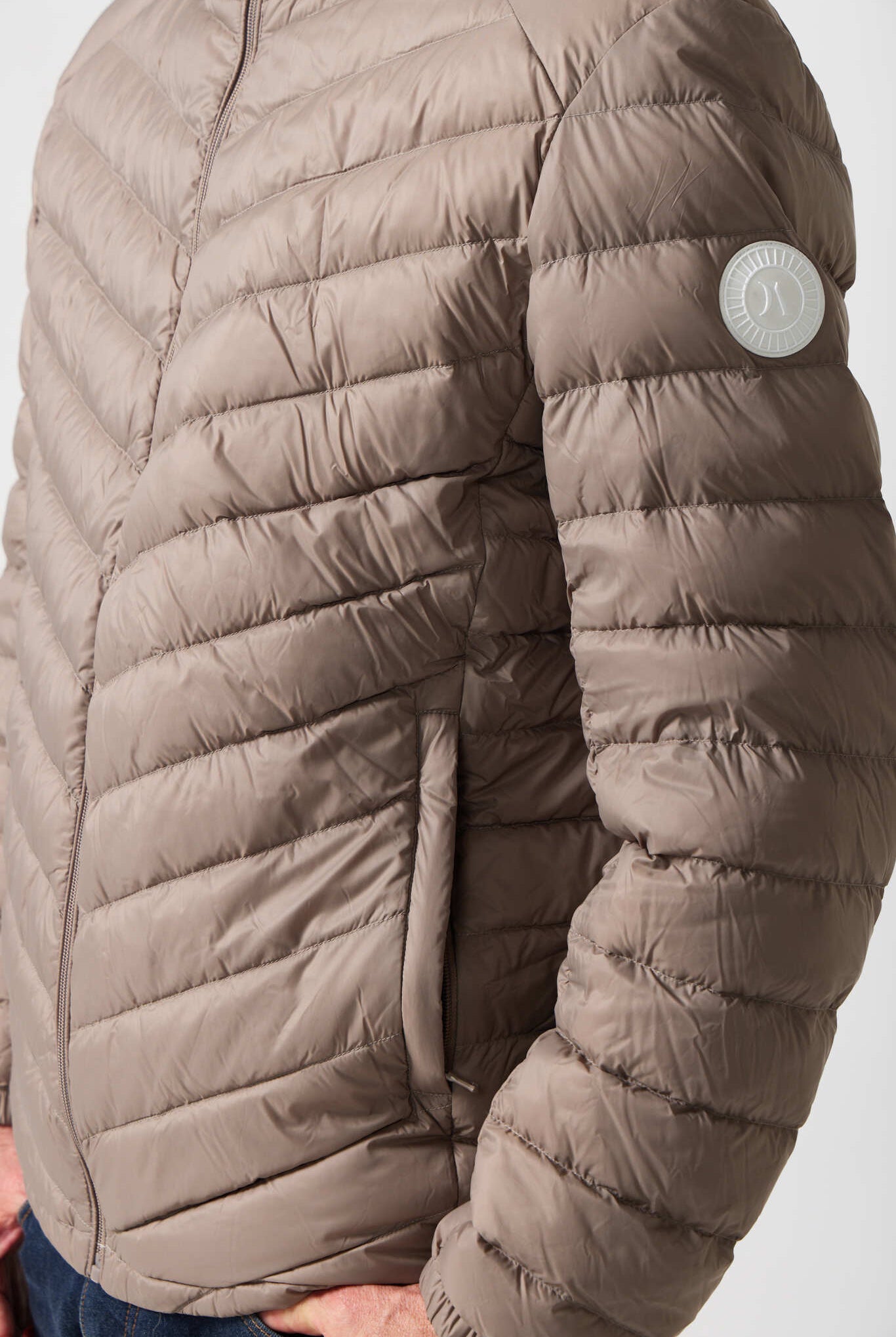 Men’s tan insulated hooded jacket, lightweight and warm for layering during South Africa’s winter — Mens Tan Classic Jacket™