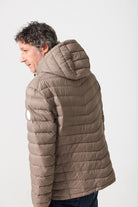 Men’s tan insulated hooded jacket, lightweight and warm for layering during South Africa’s winter — Mens Tan Classic Jacket™