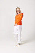 Women’s reversible paisley print and coral lightweight puffer jacket, stylish and versatile outerwear for South Africa — Paisley x Coral Classic Jacket™