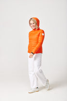 Women’s reversible paisley print and coral lightweight puffer jacket, stylish and versatile outerwear for South Africa — Paisley x Coral Classic Jacket™