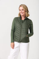 Sage Classic Gilet™ — women’s sleeveless quilted puffer vest in earthy sage green, perfect for lightweight layering in South Africa