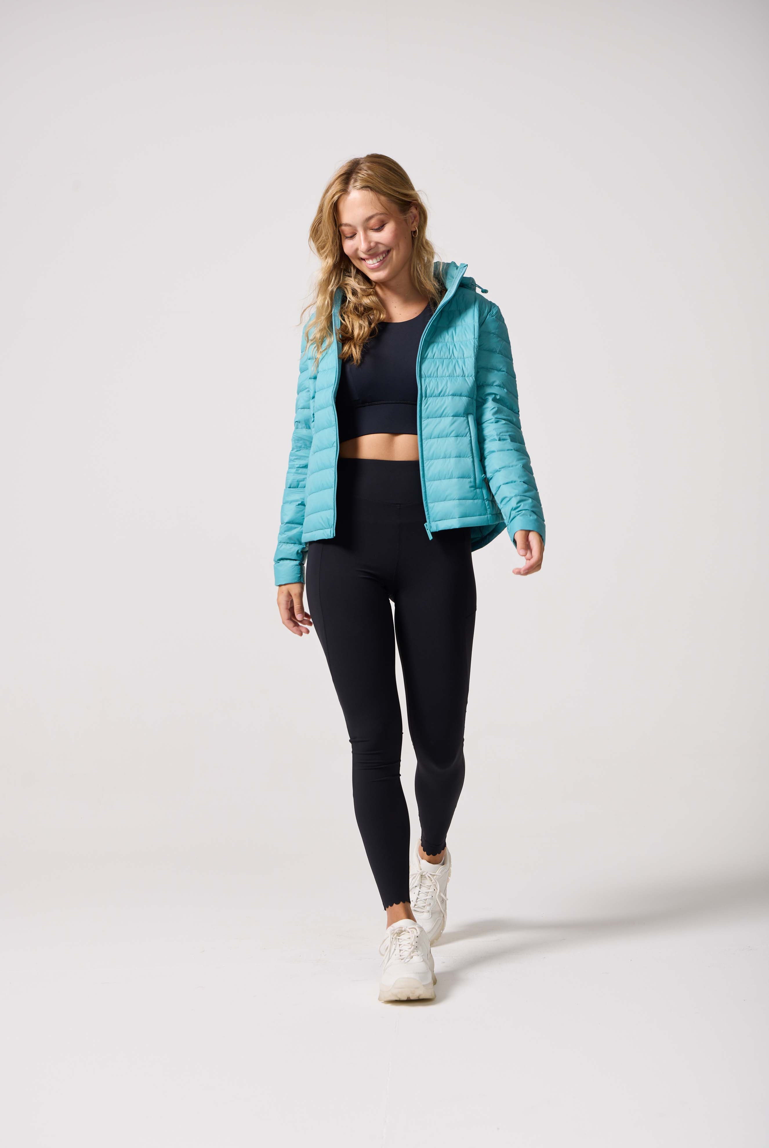 Aqua Duck Down Puffer Jacket - Duck Apparel