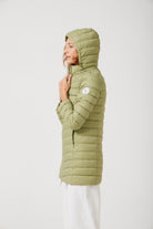 Matcha Classic Parka™ in light green matcha shade, insulated hooded parka designed for warmth and comfort in South Africa’s winter season