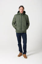 Men’s Sage Classic Jacket™ in muted green, lightweight hooded puffer jacket for casual layering during cool South African weather
