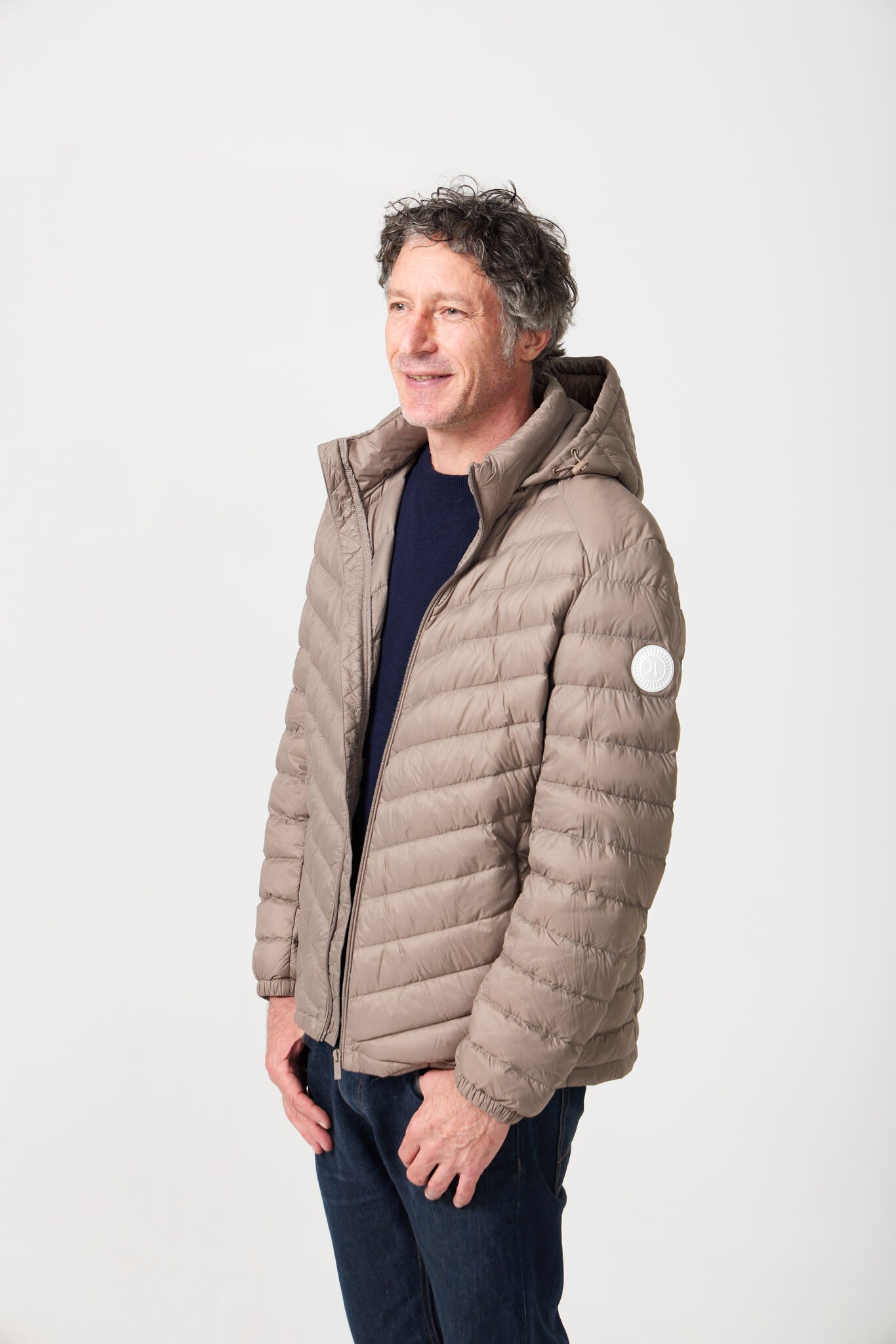 Men’s tan insulated hooded jacket, lightweight and warm for layering during South Africa’s winter — Mens Tan Classic Jacket™