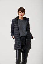 Women’s insulated hooded parka in midnight black, designed for warmth and comfort in South Africa’s winter season — Midnight Classic Parka™