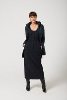 Midnight x Panther Parka™ in black, insulated hooded reversible parka with inner print design, ideal for warmth in South Africa’s winter season