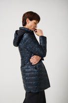 Midnight x Panther Parka™ in black, insulated hooded reversible parka with inner print design, ideal for warmth in South Africa’s winter season