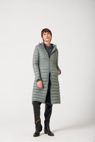 Women’s insulated ultra-length hooded parka in sage green, designed for extra warmth and comfort in South Africa’s winter season — Sage Ultra Parka™