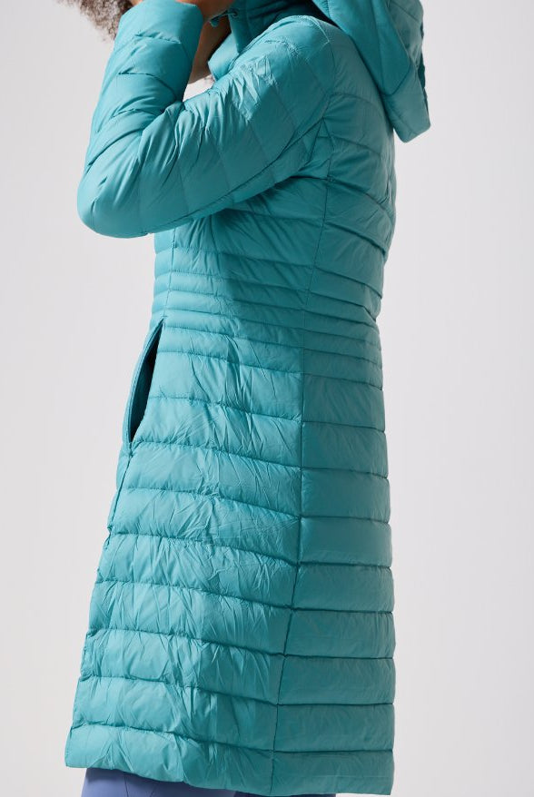 Aqua Duck Down Puffer Coat - Duck Apparel