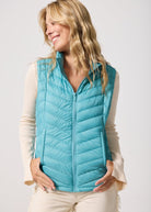 Aqua Duck Down Puffer Vest - Duck Apparel