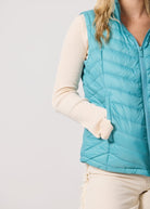 Aqua Duck Down Puffer Vest - Duck Apparel