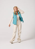 Aqua Duck Down Puffer Vest - Duck Apparel