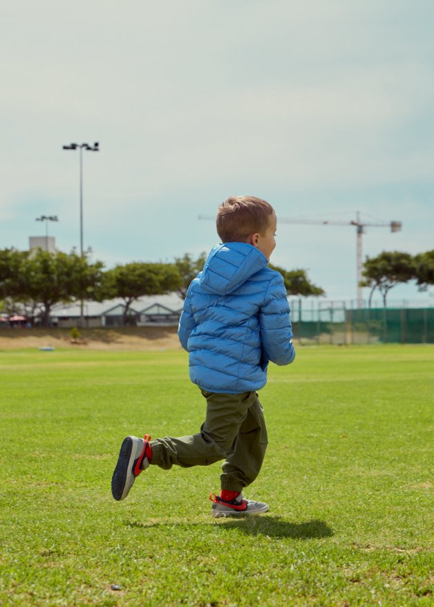 Blue Kids Duck Down Jacket - Duck Apparel