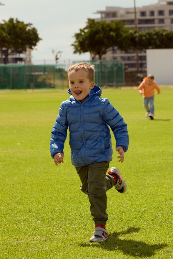 Blue Kids Duck Down Jacket - Duck Apparel