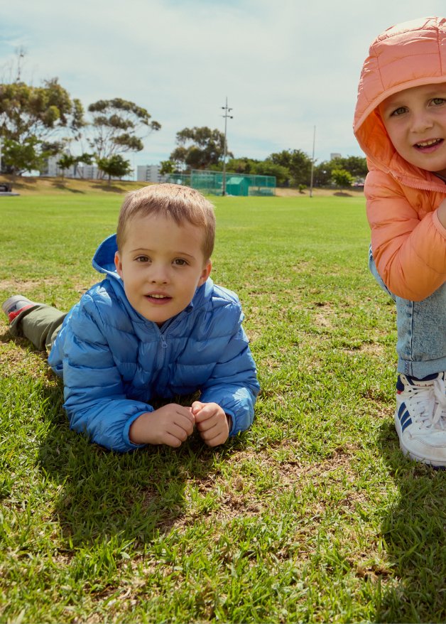 Blue Kids Duck Down Jacket - Duck Apparel