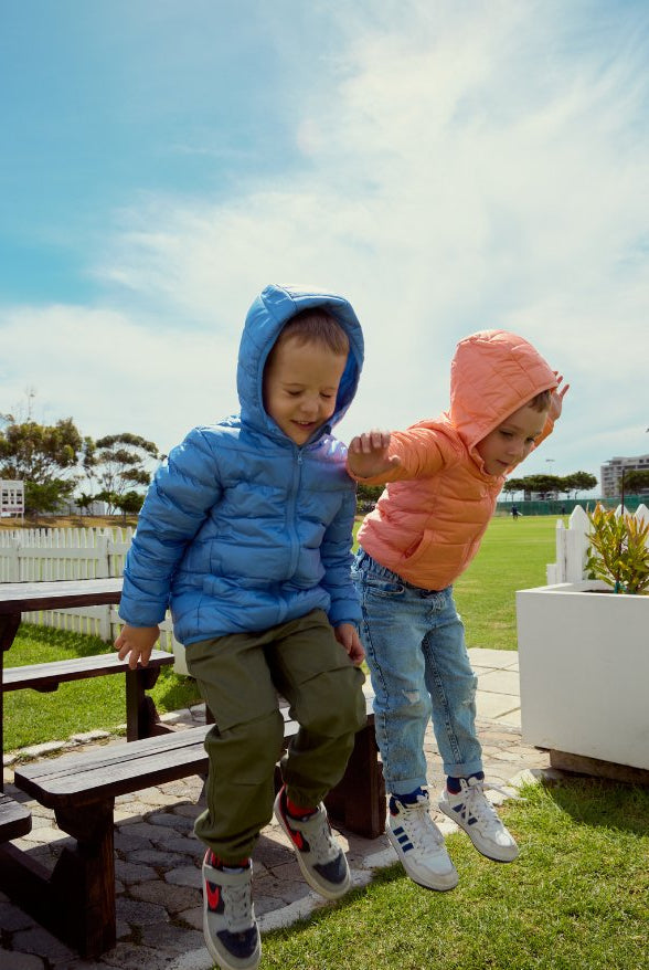 Blue Kids Duck Down Jacket - Duck Apparel