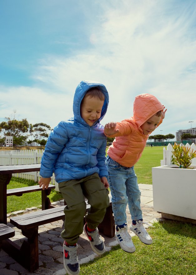 Blue Kids Duck Down Jacket - Duck Apparel