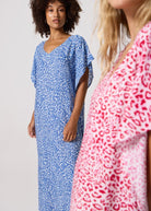 Blue Leopard Kaftan - Duck Apparel