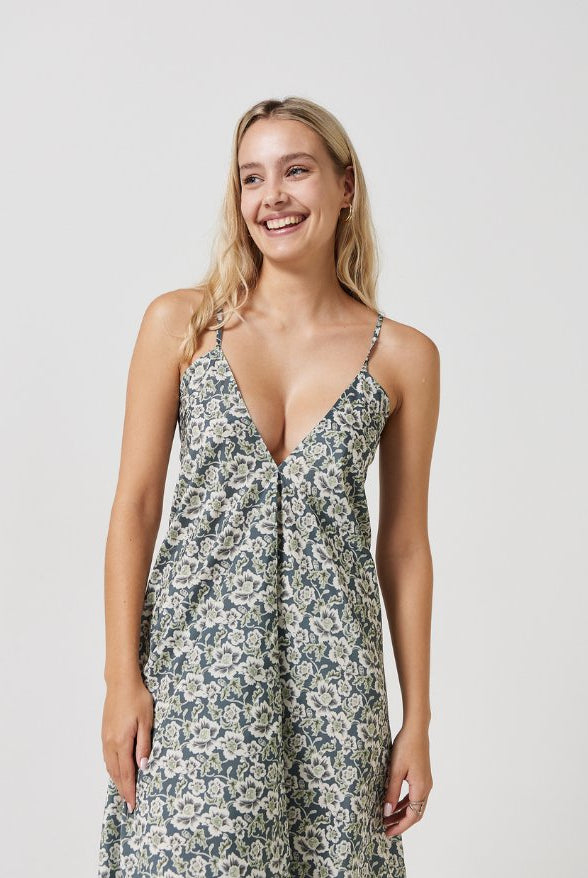 Floral Forest Grecian Dress - Duck Apparel