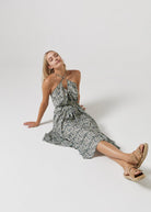 Floral Forest Grecian Dress - Duck Apparel