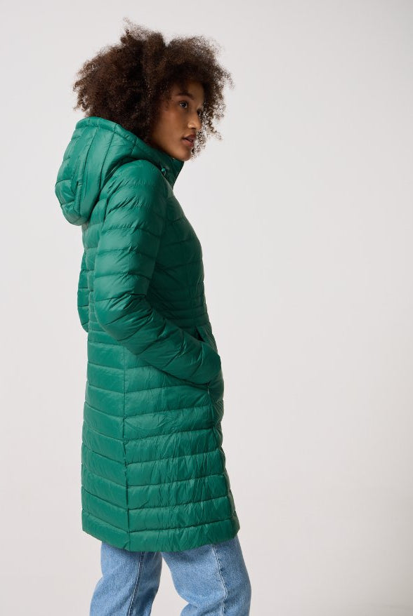 Game Day Duck Down Midi Puffer Coat - Duck Apparel