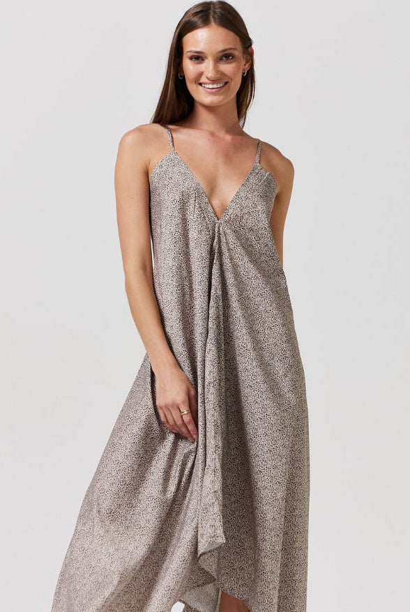 Leopard Grecian Dress - Duck Apparel