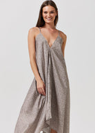 Leopard Grecian Dress - Duck Apparel