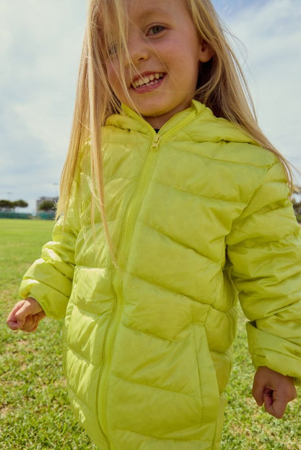 Lime Kids Duck Down Jacket - Duck Apparel