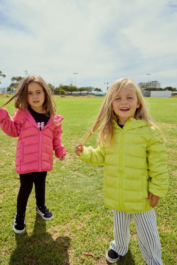 Lime Kids Duck Down Jacket - Duck Apparel