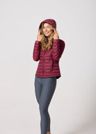 Maroon Duck Down Puffer Jacket - Duck Apparel