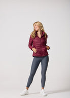 Maroon Duck Down Puffer Jacket - Duck Apparel