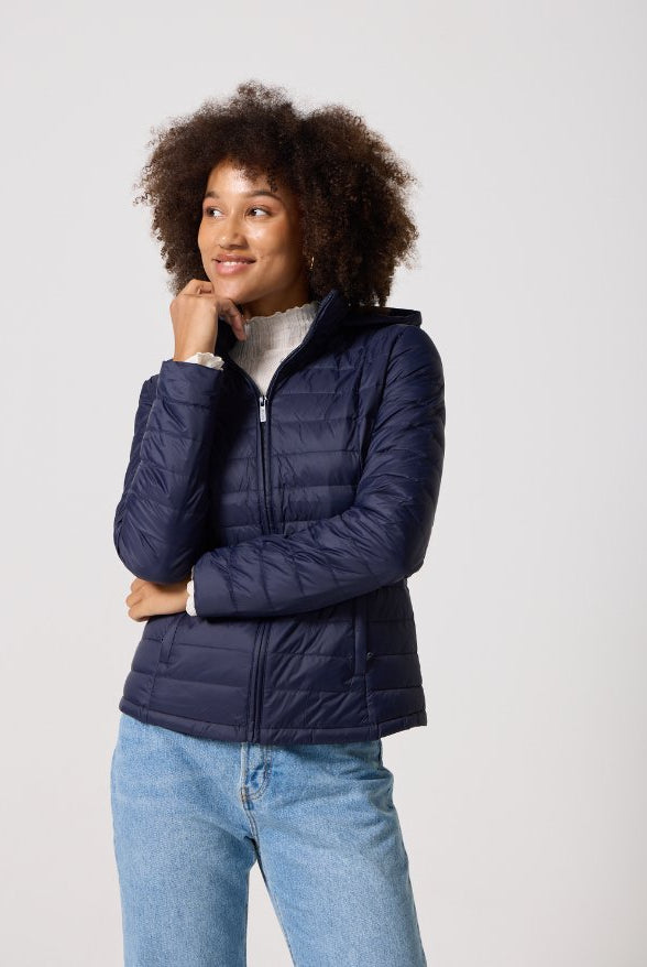 Navy Duck Down Jacket - Duck Apparel