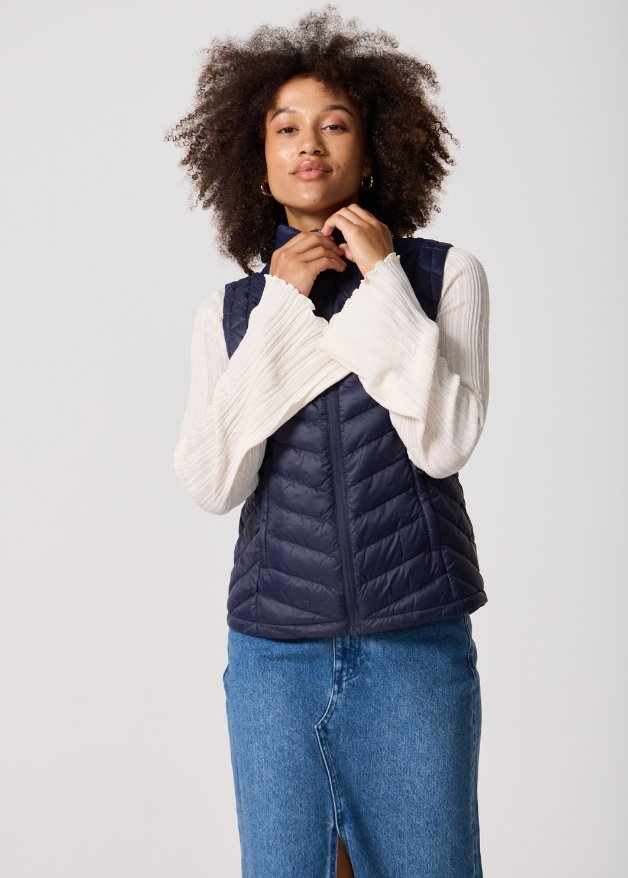 Navy Duck Down Puffer Vest - Duck Apparel
