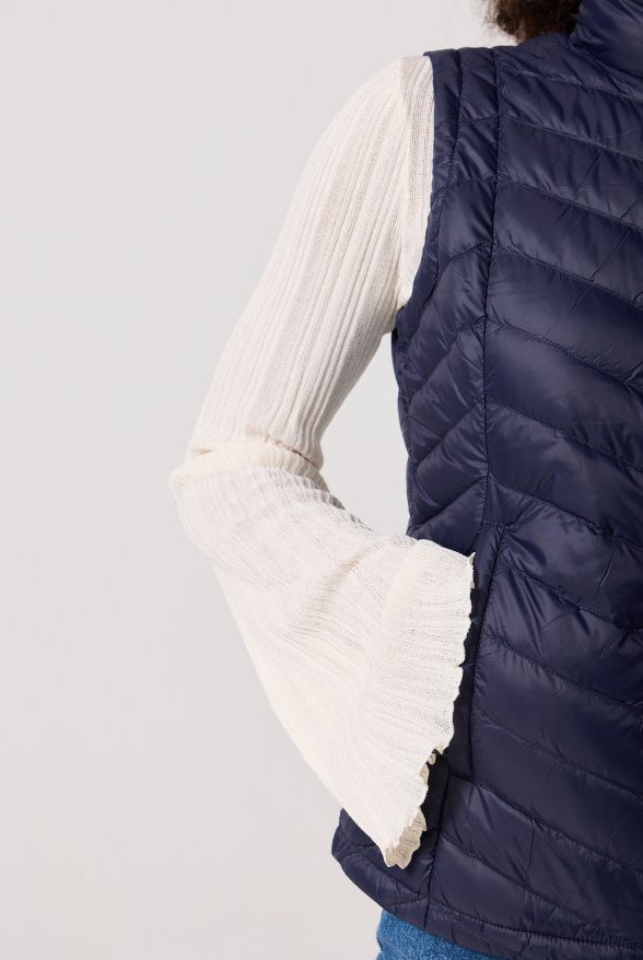 Navy Duck Down Puffer Vest - Duck Apparel