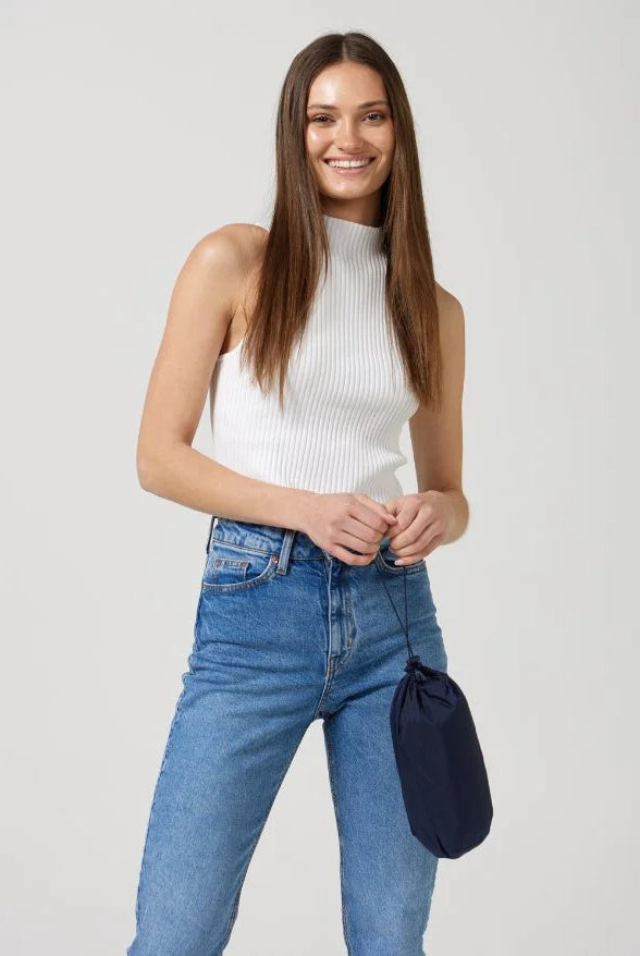 The Oxford Blue raincoat in navy blue, lightweight hooded waterproof raincoat ideal for South Africa’s rainy season and wet climate