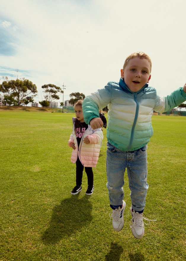 Ombre Blue Kids Duck Down Jacket - Duck Apparel