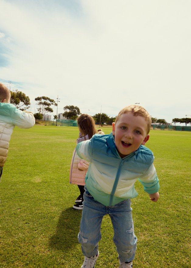 Ombre Blue Kids Duck Down Jacket - Duck Apparel