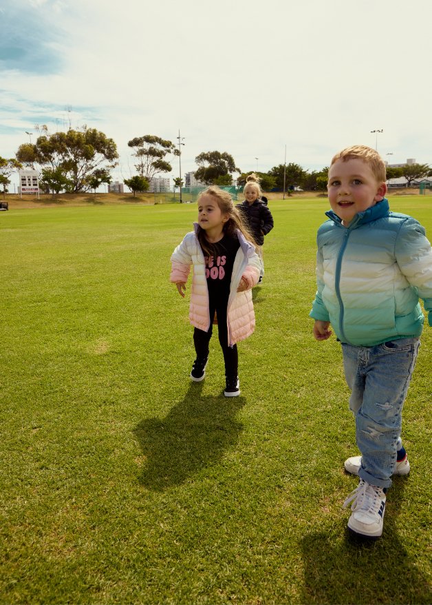 Ombre Blue Kids Duck Down Jacket - Duck Apparel
