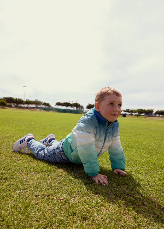 Ombre Blue Kids Duck Down Jacket - Duck Apparel