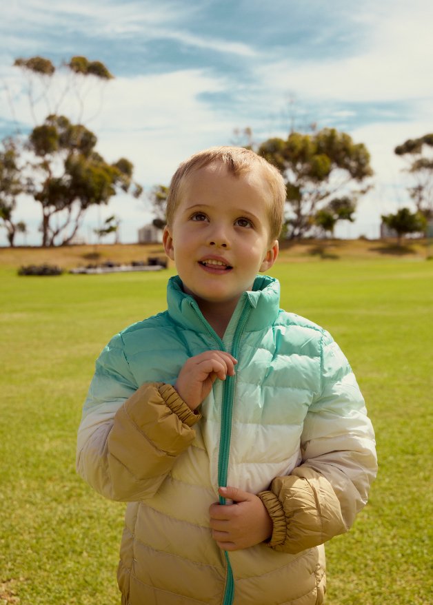 Ombre Green Kids Duck Down Jacket - Duck Apparel