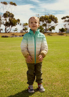 Ombre Green Kids Duck Down Jacket - Duck Apparel