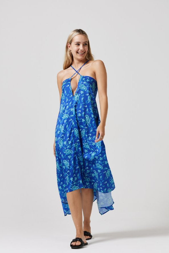 Paisley Paradise Grecian Dress - Duck Apparel